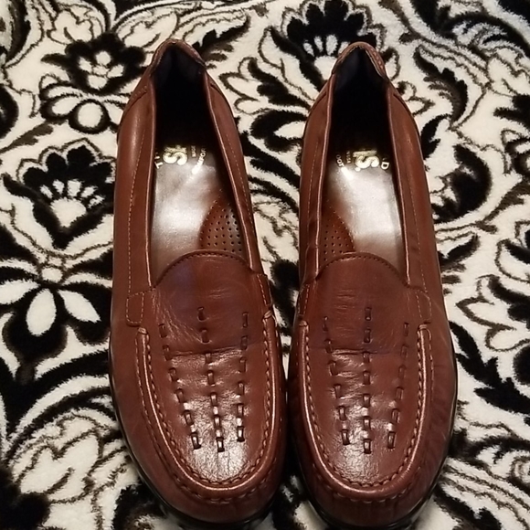 SAS Shoes - SAS Brown Leather Loafers, Size 8 Narrow